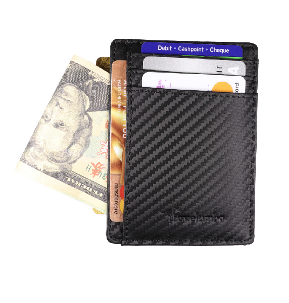 Travelambo Front Pocket Minimalist Leather Slim Wallet RFID Blocking Review 2